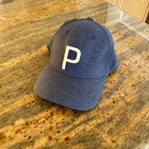 Navy PUMA P CAP golf hat